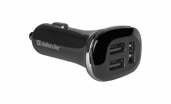 Автомобильное зарядное устройство DEFENDER UCA-50 3 порта USB, 5V / 4.8А 