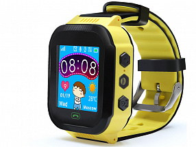 Умные часы детские GiNZZU® GZ-502 yellow 1.44" Touch/micro-SIM/GPS/LBS/Wi-Fi геолокация