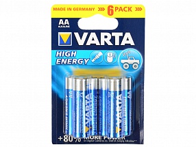 Батарейки Varta High Energy AA 6 шт