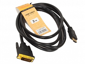 Кабель HDMI to DVI-D (19M -25M) 2м, TV-COM  LCG135E-2M  