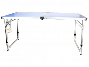 Стол походный Camping World Funny Table Blue (цвет синий, чехол, допустимая нагрузка до 30 кг, размер 120х60х53/62/70 см)