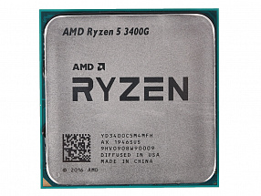 Процессор AMD Ryzen 5 3400G OEM Radeon™ RX Vega 11 Graphics  65W, 4C/8T, 4.2Gh(Max), 6MB(L2+L3), AM4  (YD3400C5M4MFH)