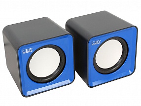 Колонки CBR CMS 90, Blue, динамики 4,5 см., USB 