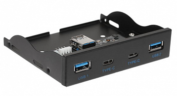 Выносная планка Espada (Efr2usbC&3.0) USB3.0 x 2 & USB3.1 Type-C x 2