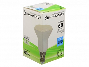 Светодиодная лампа НАНОСВЕТ E14/840 EcoLed L113 6Вт, R50, 480 лм, Е14, 4000К, Ra80