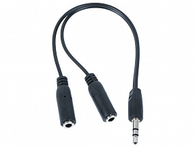 Разветвитель для наушников  OLTO AC-150 black 3,5 mm stereo audio - 2x 3,5 mm stereo audio