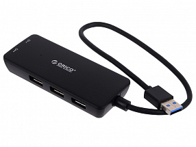 Концентратор USB Orico H3TS-U3 (черный) USB 3.0 x 3, 5 Гбит/сек, cardreader SD&TF