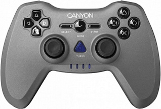 Геймпад CANYON CNS-GPW6 3in1 wireless gamepad, up to 8 hours of play time, transmission distance up to 10m, rubberized finishing, dual-shock vibration