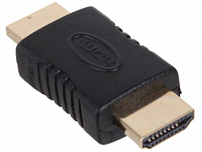 Переходник 3Cott 3C-HDMIM-HDMIM-AD208GP, с HDMI A/M на HDMI A/M, позолоченные коннекторы, черный