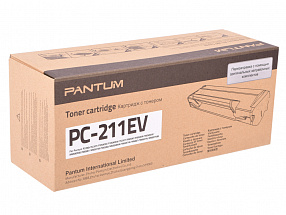 Тонер-картридж Pantum PC-211EV для P2200/P2207/P2507/P2500W/M6500/M6550/M6607. Чёрный. 1600 страниц.