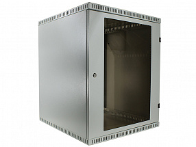 Шкаф 19" настенный 15U 600x650, дверь стекло-металл, серый, NT WALLBOX LIGHT 15-66 G 