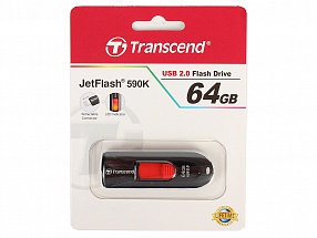 Внешний накопитель 64GB USB Drive  USB 2.0  Transcend 590K (TS64GJF590K)