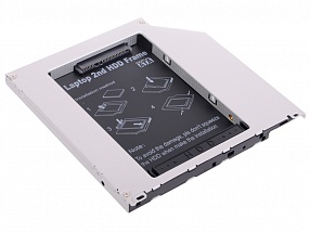 Адаптер оптибей 9,5 mm Espada SS95U mm (optibay, hdd caddy) SATA/miniSATA (SlimSATA) для подключения HDD/SSD 2,5” к ноутбуку 
