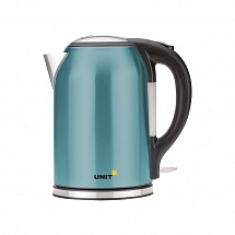 Чайник электрический UNIT UEK-270, Цвет - Бирюзовый; сталь, цветная эмаль, 1.8л., 2000Вт.