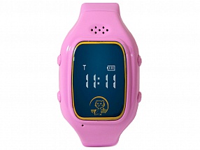 Умные часы детские GiNZZU GZ-511 pink, 0.66", micro-SIM, GPS/LBS/WiFi-геолокация, датчик снятия с руки