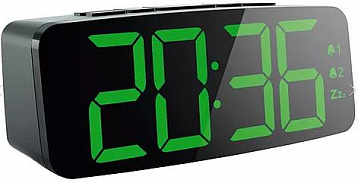 Часы с радиоприемником MAX CR-2913 FM радио, LED дисплей, Черные