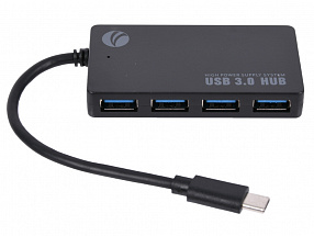 Концентратор (Хаб) USB3.1 Type-CM -- 4*USB3.0 (F) VCOM  DH302C 