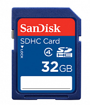 Карта памяти SDHC 32Gb SanDisk Class4 (SDSDB-032G-B35)