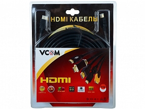 Кабель HDMI 19M/M Ver1.4 +3D VCOM  VHD6020D-20MB  20m, позолоченные контакты, 2 фильтра, Blister