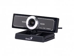 Веб-Камера Genius WideCam F100 угол обзора 120 гр, 12мп интерполяция, встр. микрофон, 1080P полный HD, 30 кадров в сек., вращение 360 градусов