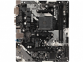 Мат. плата ASRock B450M-HDV R4.0 <SAM4, AMD B450, 2xDDR4, 2xPCI-Ex16, PCI-Ex1, D-SUB, HDMI, DVI, SATAIII+RAID, M.2, GB Lan, USB3.1, mATX, Retail>