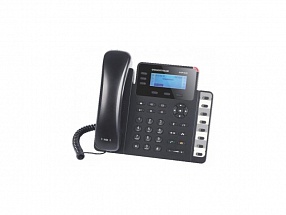 Телефон IP Grandstream GXP-1630 3 линии 3 SIP-аккаунта 2x10/100/Mbps LCD PoE BLF (Аналог телефона VoIP Yealink SIP-T23G, 3 линии, PoE, GigE)