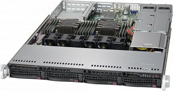 Серверная платформа Supermicro SYS-6019P-WTR, 1U, 2xLGA3647, 12xDDR4 ECC Reg, noHDD (up4x3.5), SATA 6Gbps C621, 2x1GbE, IPMI, 2x750W, 2xPCIE x16, M.2,