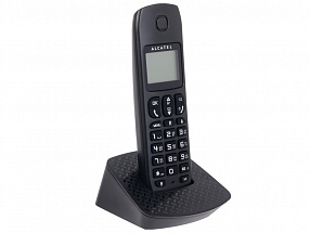 Телефон DECT ALCATEL E132 BLACK АОН, Caller ID 10, 10 мелодий, Спикерфон
