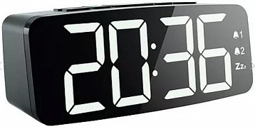 Часы с радиоприемником MAX CR-2912 FM радио, LED дисплей, Черные