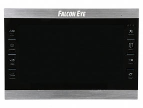 Видеодомофон Falcon Eye FE-101 ATLAS (Black) AHD дисплей 10" TFT;  сенсорные кнопки; подключение до 2-х вызывных панелей и до 2-х видеокамер; адресный