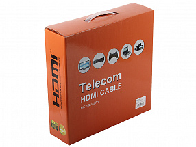 Кабель Telecom HDMI 19M/M 1.4V+3D , 25м, позолоченные контакты, 2 фильтра  CG511D-25M 
