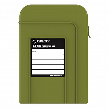 Чехол жесткий для HDD 3.5" ORICO PHI-35-SN, PP пластик, влагозащита, зеленый, 162 x 114 x 36 мм