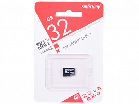 Карта памяти Micro SDHC 32GB Smartbuy Class 10 UHS-I (без адаптера)