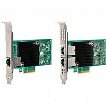 Сетевая карта Intel X550T2BLK 940136 , 2x10GbE (RJ-45, 6/6A), PCIE3.0 x4, VMDq, PCI-SIG* SR-IOV Capable, iSCSI, FCoE, NFS