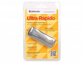 Картридер Defender Ultra Rapido USB 2.0, 4 слота 