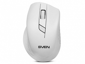 Беспроводная мышь SVEN RX-325 Wireless белая, 4 клавиши, эргономичная форма, блистер