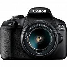 Фотоаппарат Canon EOS 2000D Kit Black 18-55 III  зеркальный, 24.1 Mp, SD,SDHC, SDXC, WiFi/NFC, USB, HDMI  