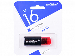 Внешний накопитель 16Gb USB Drive  USB2.0  Smartbuy Click Black (SB16GBCl-K)