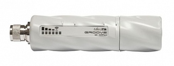 Точка доступа MikroTik RBGrooveG-52HPacn Groove 52 ac with Nmale connector, 720MHz CPU, 64MB RAM, 1 x Gigabit LAN, 1 x built-in high power 2.4/5GHz 80