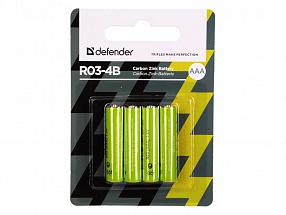 Батарейки Defender (AAA) R03-4B 4 шт 56102