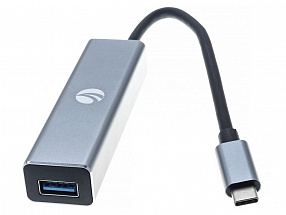 Кабель-концентратор USB 3.1 Type-Cm -- 4 port USB3.0(f)  Aluminum Shell VCOM  DH310A 