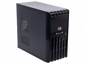 Корпус 3Cott 3C-MATX-XR1B "Nebula" для игрового компьютера, mATX, блок питания 500 Вт, выходы USB 2.0x2, аудиовыход, микрофонный вход