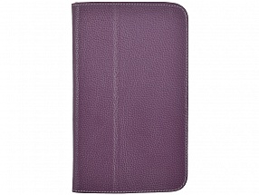 Чехол Jet.A SC8-26 для планшета Samsung Galaxy Tab4 8" из натуральной кожи, Фиолетовый/Серый интерьер