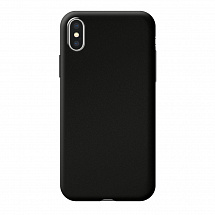 Чехол Deppa Case Silk для Apple iPhone XS Max, черный металлик 