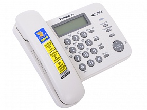 Телефон Panasonic KX-TS2356RUW АОН, Caller ID, ЖК-Дисплей, Flash, Recall, Pause, Память 50, Wall mt.