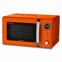 Микроволновая печь TESLER ME-2055 Orange, соло, 20л, 700 Вт., механическое управление, оранжевый