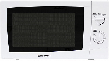 Микроволновая печь SHIVAKI SMW2012GMW, гриль, 700 Вт., 20 л., мех. упр., таймер 30 мин., разморозка, белый