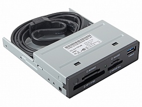 Картридер <All-in-1> USB 3.0 (internal) 3.5" Sema, Black (SFD-321F/T81UB) 
