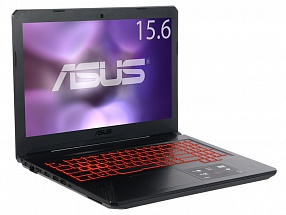 Ноутбук Asus FX504GM-E4129T i7-8750H (2.2)/16G/1T+128G SSD/15.6"FHD AG IPS/NV GTX1060 6G/noODD/BT/Win10 Metal, Gunmetal