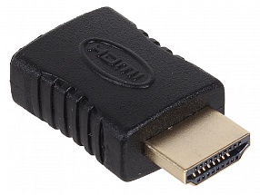 Переходник 3Cott 3C-HDMIM-HDMIF-AD206GP с HDMI/M на HDMI/F,  позолоченные коннекторы, черный
